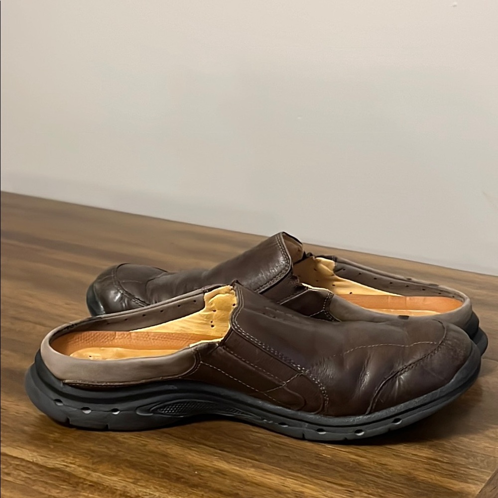Clarks Unstructured Brown Slip On Slides Shoes Wo… - image 8